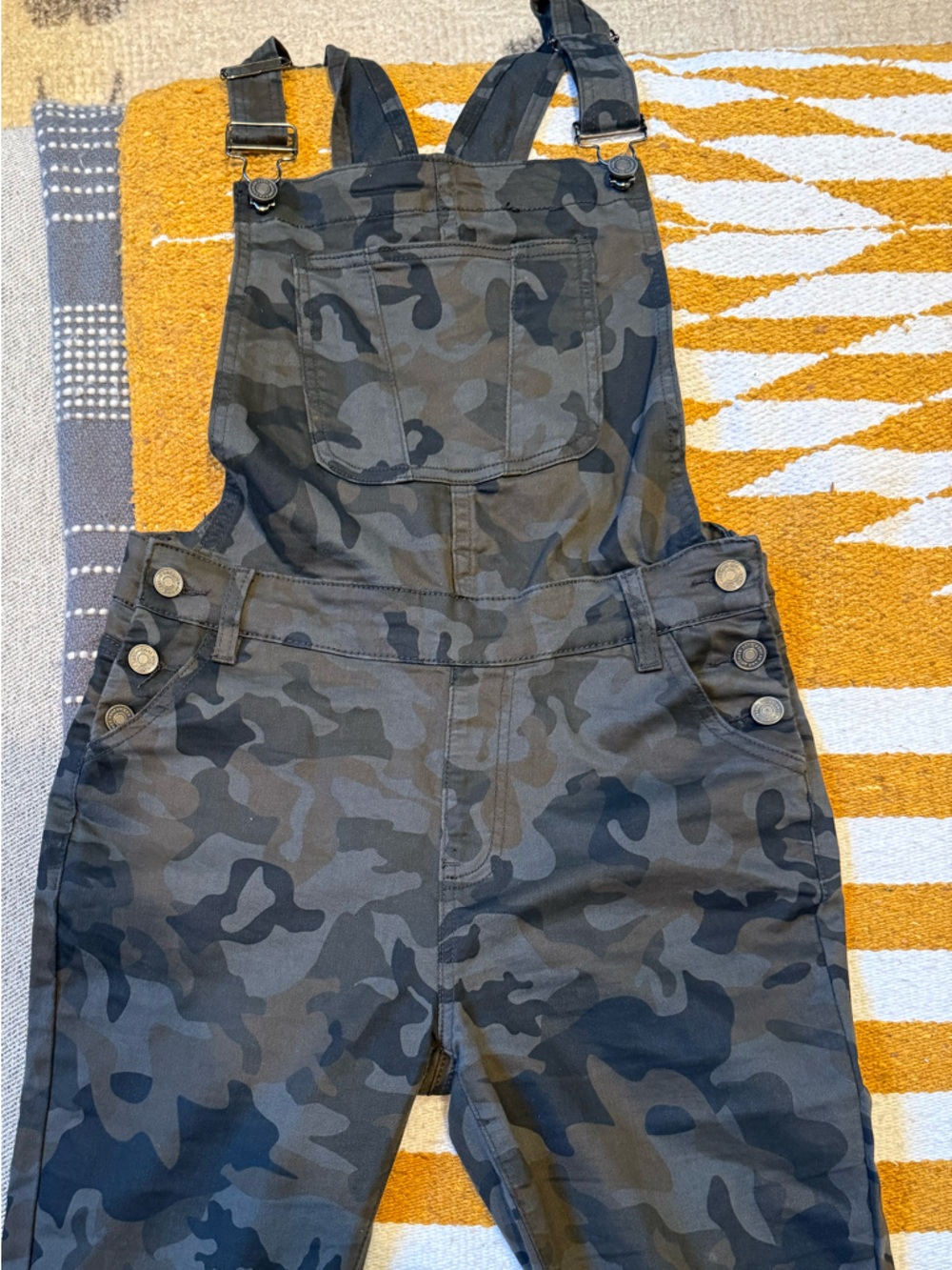 Camo Overalls - Gray/Black